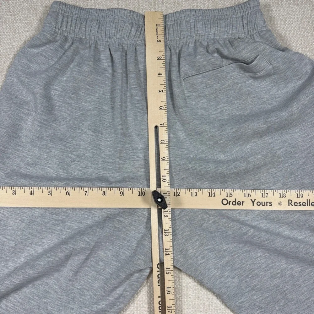 YoungLA 8001 Heather Gray Wide Leg Sweatpants Mens Medium Gothic Logo NWT